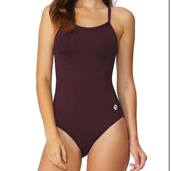 baleaf Women's Athletic Training Adjustable Strap One Piece Swimsuit NWT - Picture 1 of 7